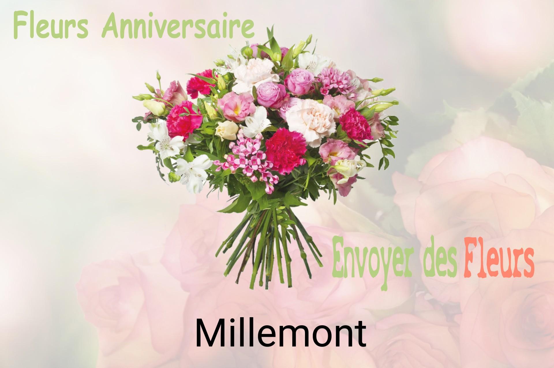 Bouquet de fleurs d’anniversaire livré à Millemont